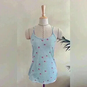 CLEARANCE | BDG Raceback Layering Tank Top S | American Flag | Spaghetti Straps